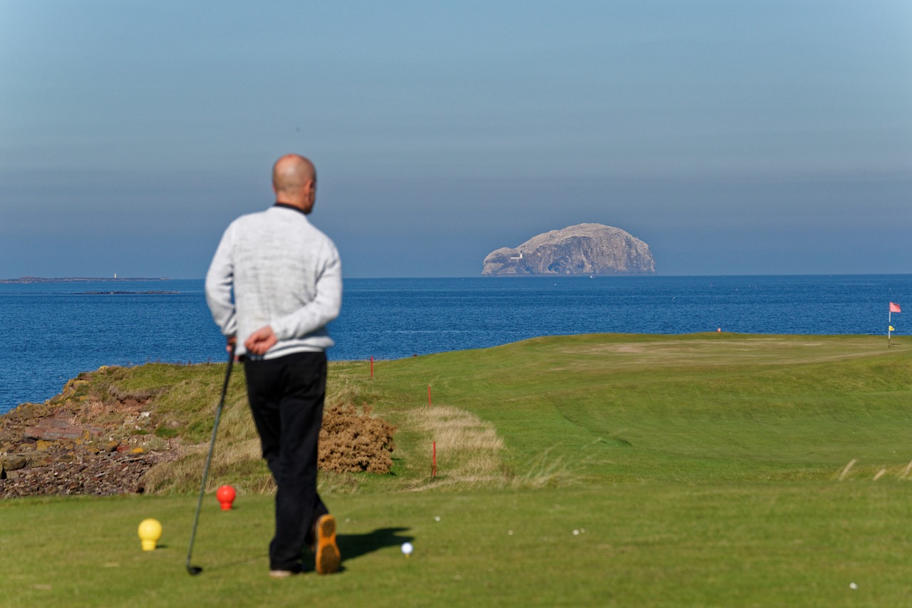 golfer standing golf club free photo