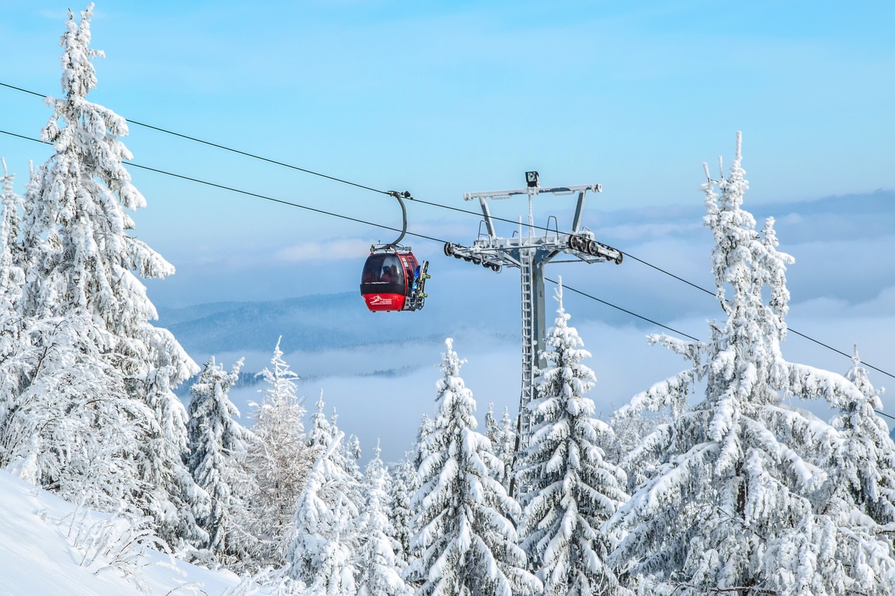 gondola ski resort trolley free photo