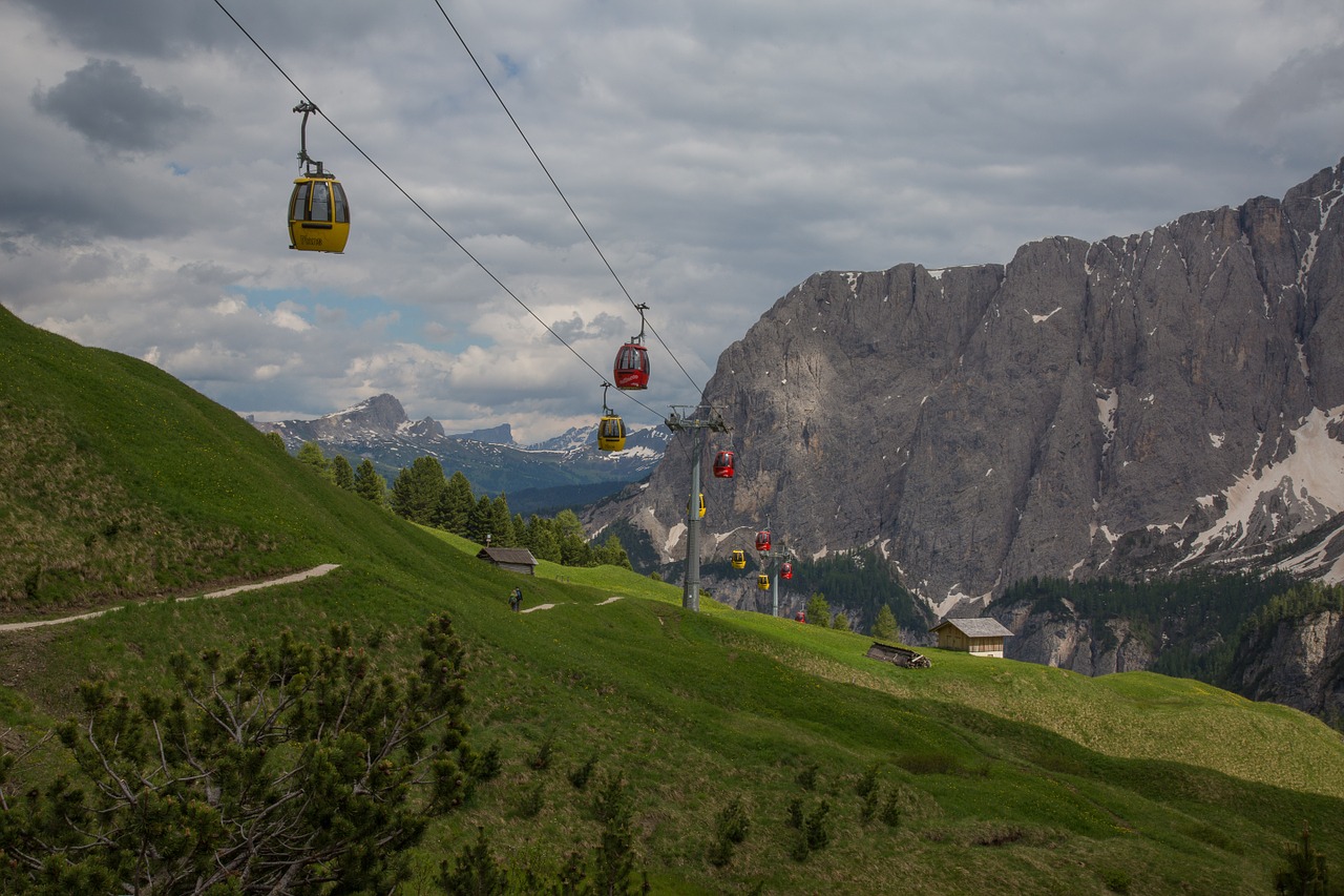 gondolas mountains south tyrol free photo