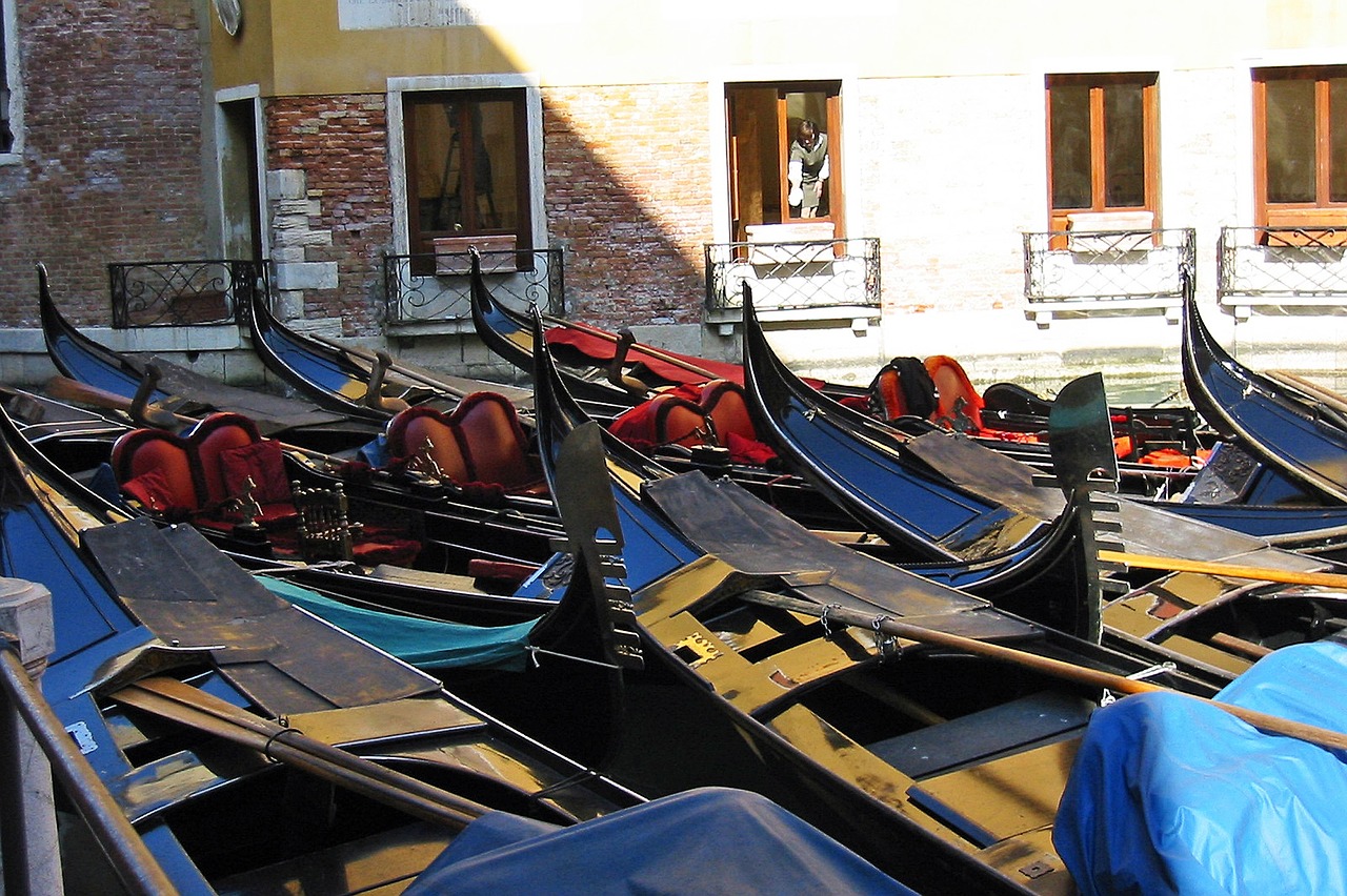 gondolas italy venice free photo