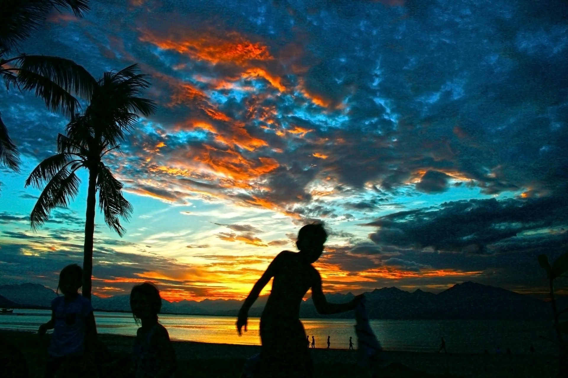 sunset hoàng hôn vịnh Đà nẵng free photo
