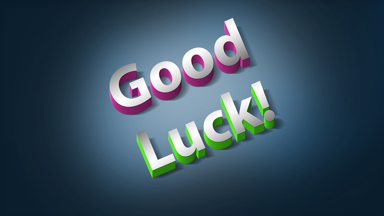 good luck wishes text free photo