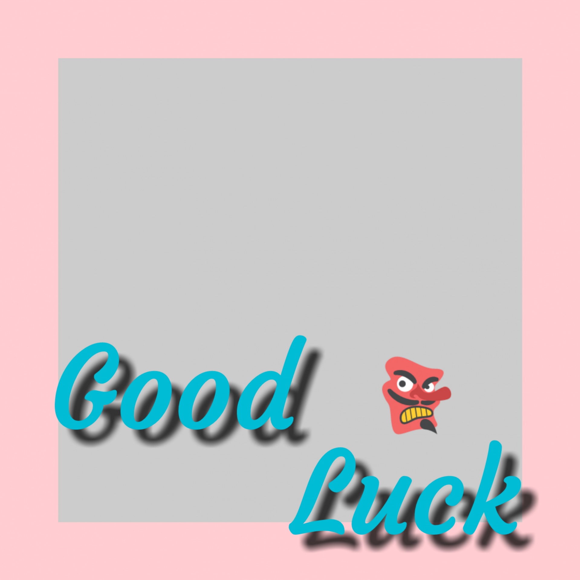 good luck text free photo