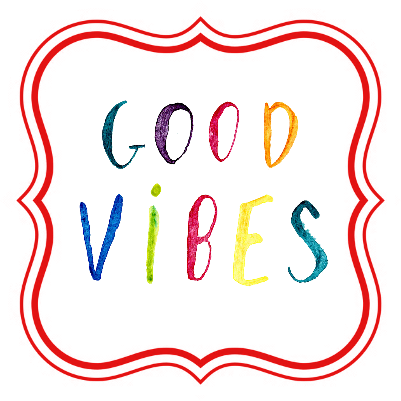Good vibes,positive,colorful,tag,label - free image from needpix.com