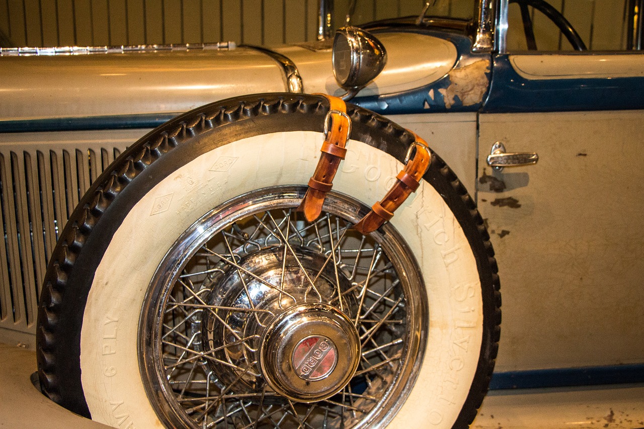 goodyear spare tire roadster free photo