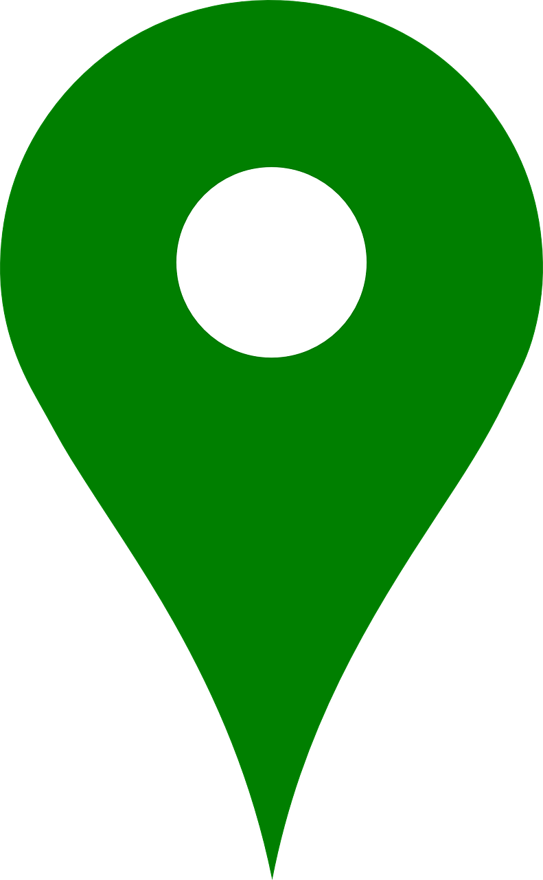 large green map icon