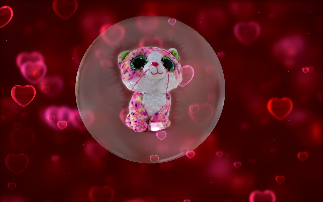 googley bear stuffed animal heart free photo