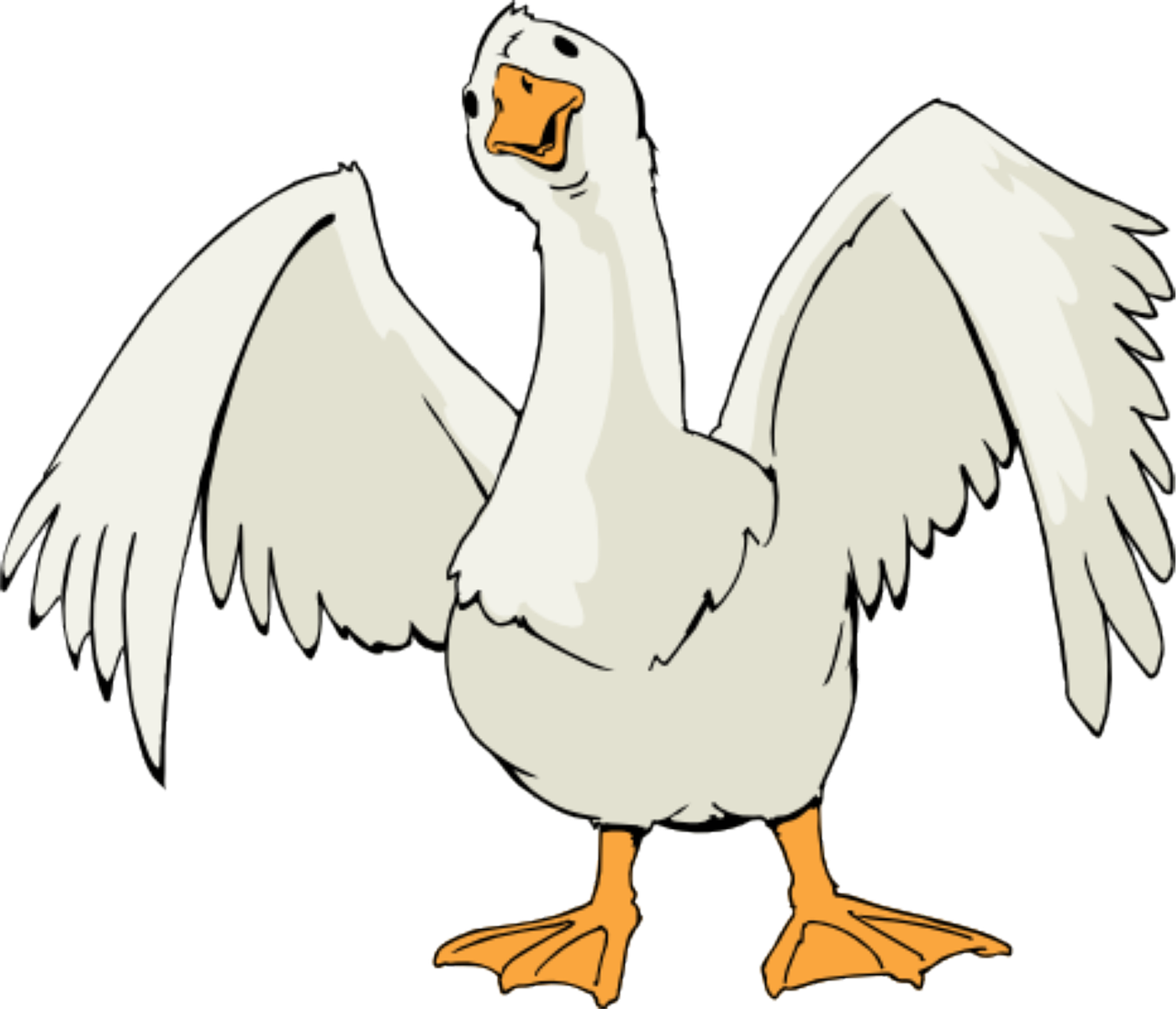 goose animal cartoon free photo
