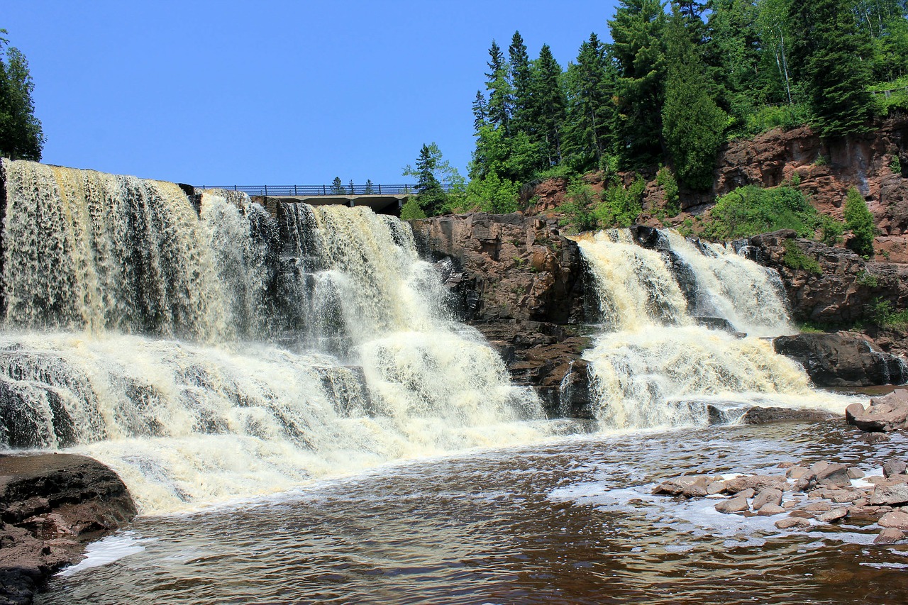 gooseberry falls waterfalls usa free photo