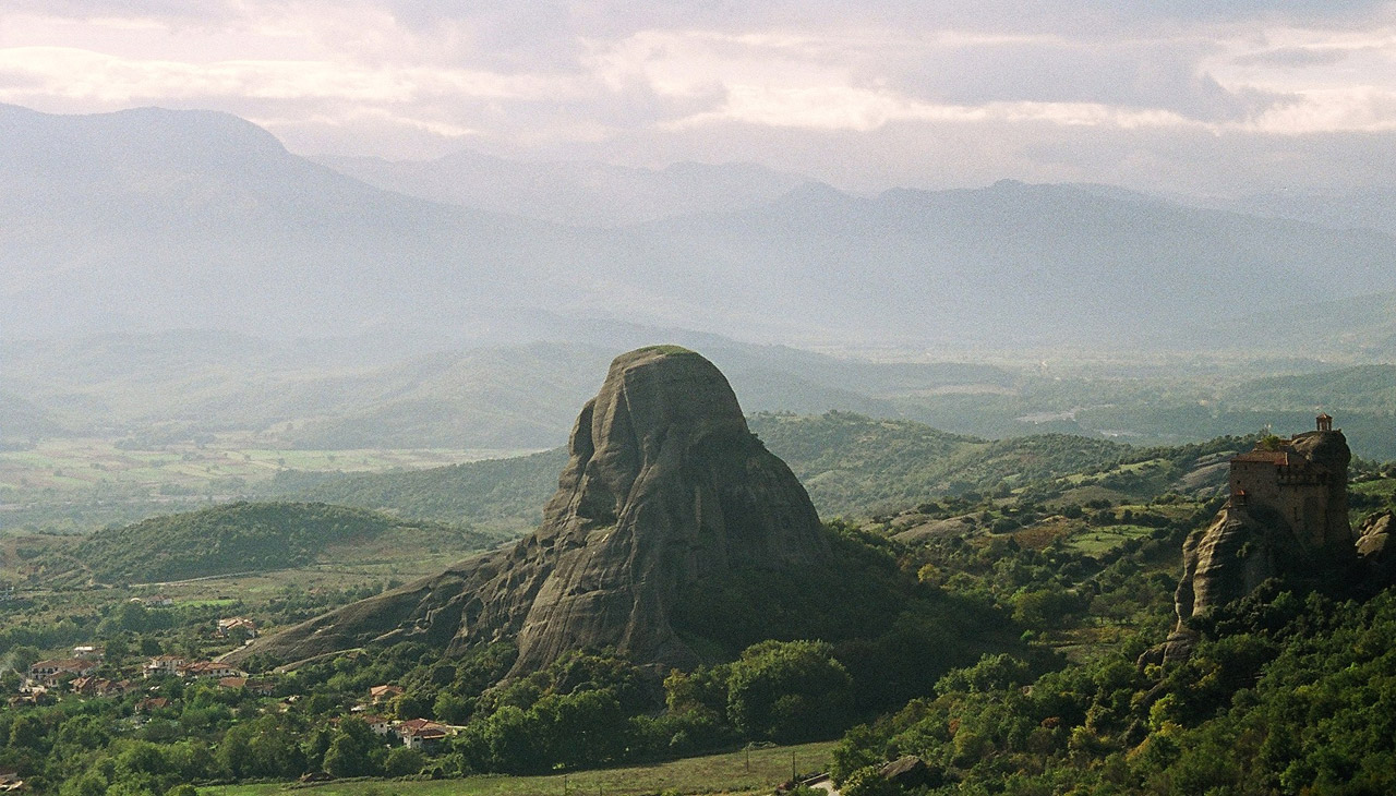 mountain meteors greece free photo