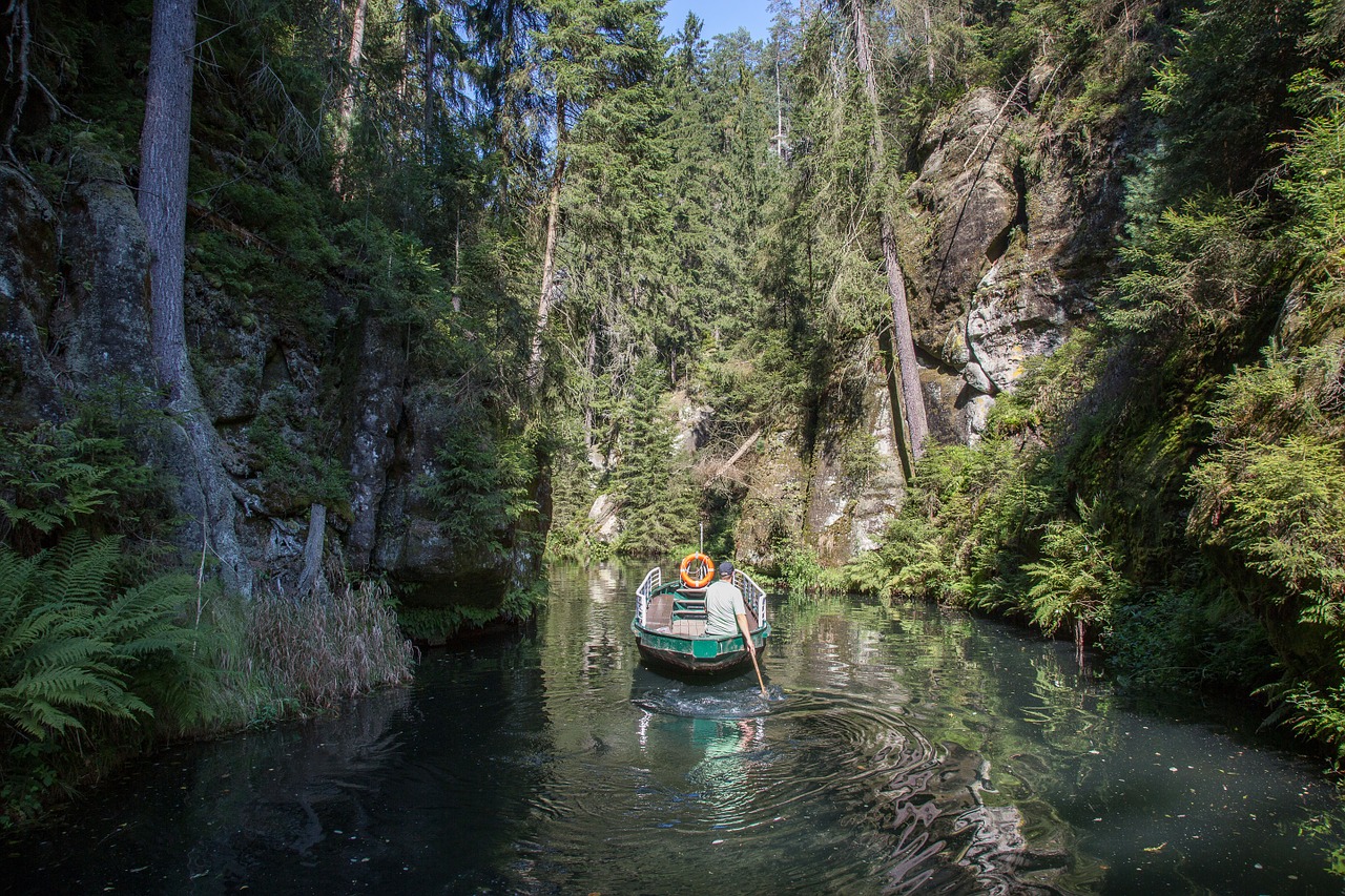 gorge boat trip kirnitzschklamm free photo