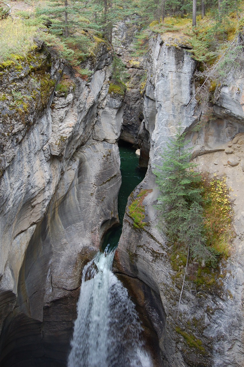 gorge canyon waterfall free photo