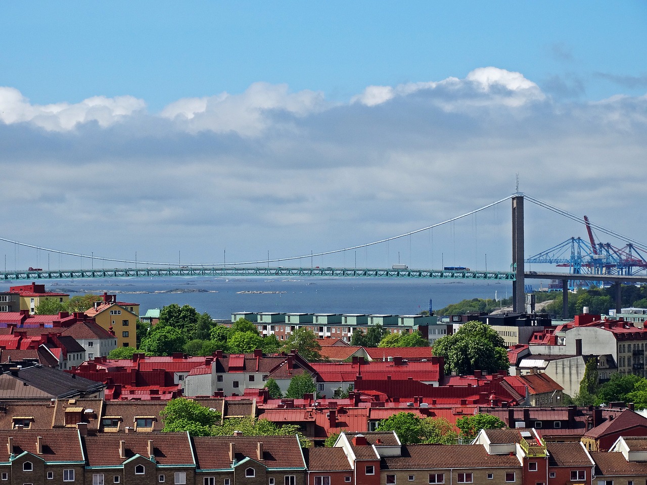 gothenburg älvsborgsbron views free photo