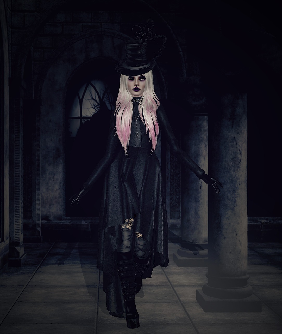 gothic female dark free photo