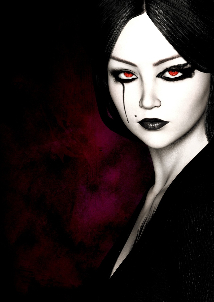 gothic dark woman free photo