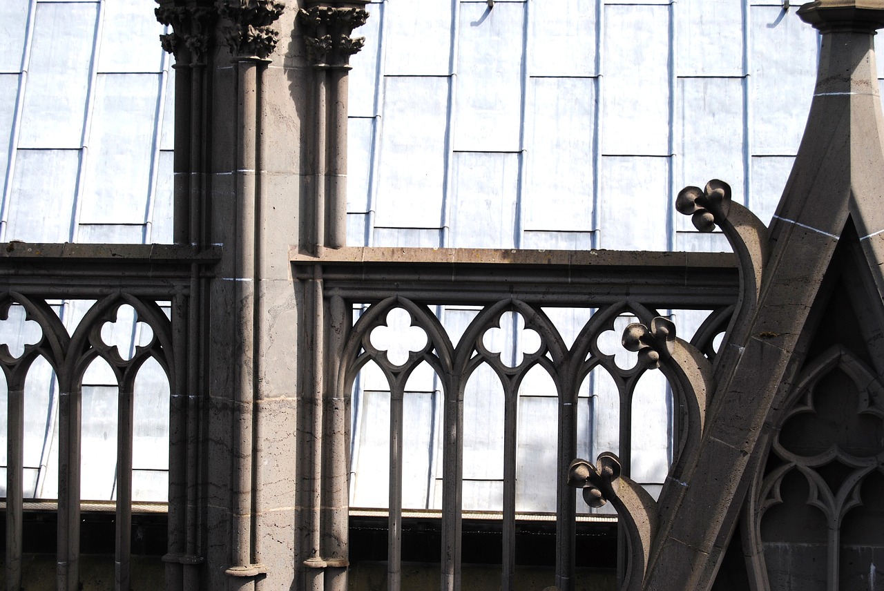 gothic arch balustrade cologne free photo