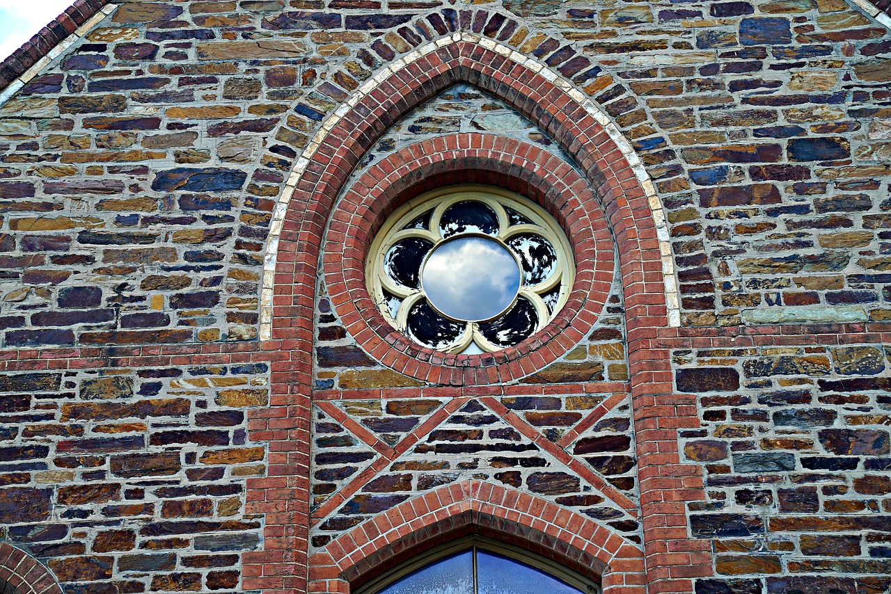 gothic window old fashioned architecture free photo