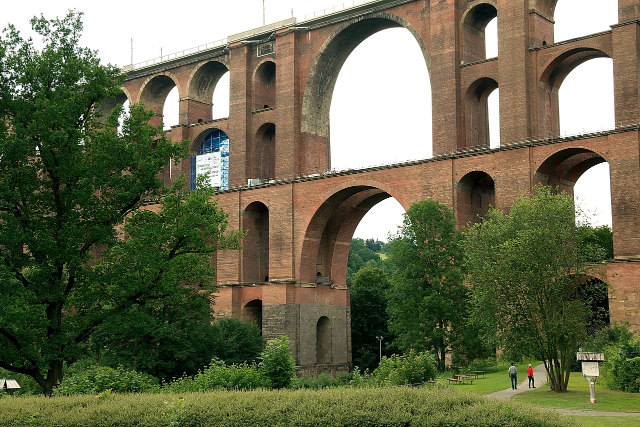 götzschtal bridge  viaduct  stone arch free photo