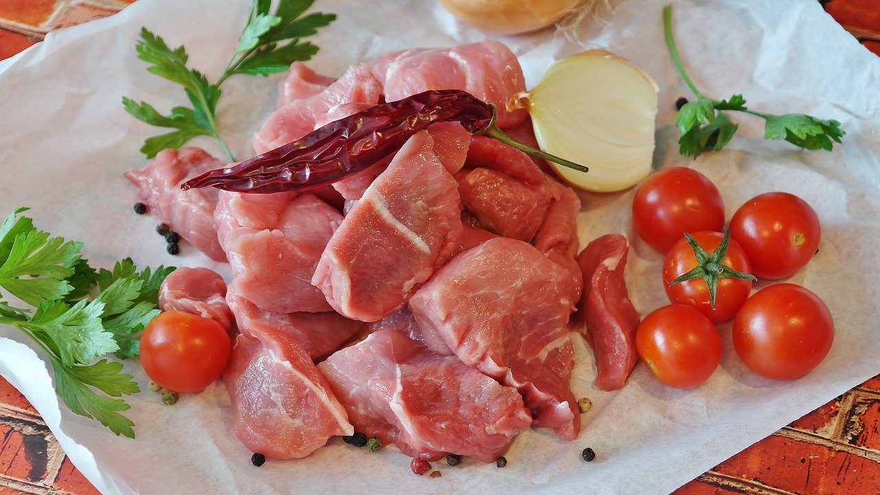 goulash meat pork free photo