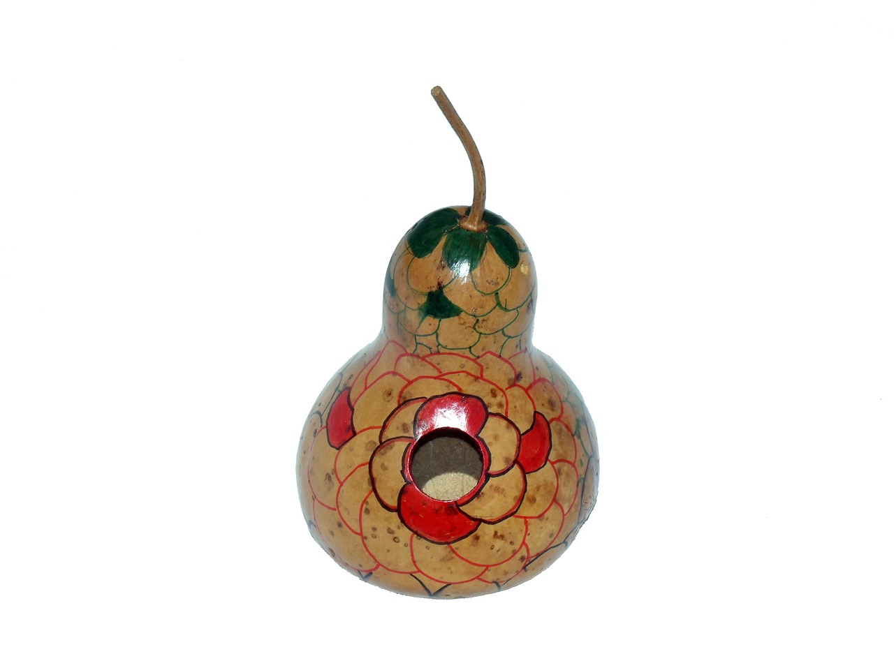 gourd bird house decorated free photo