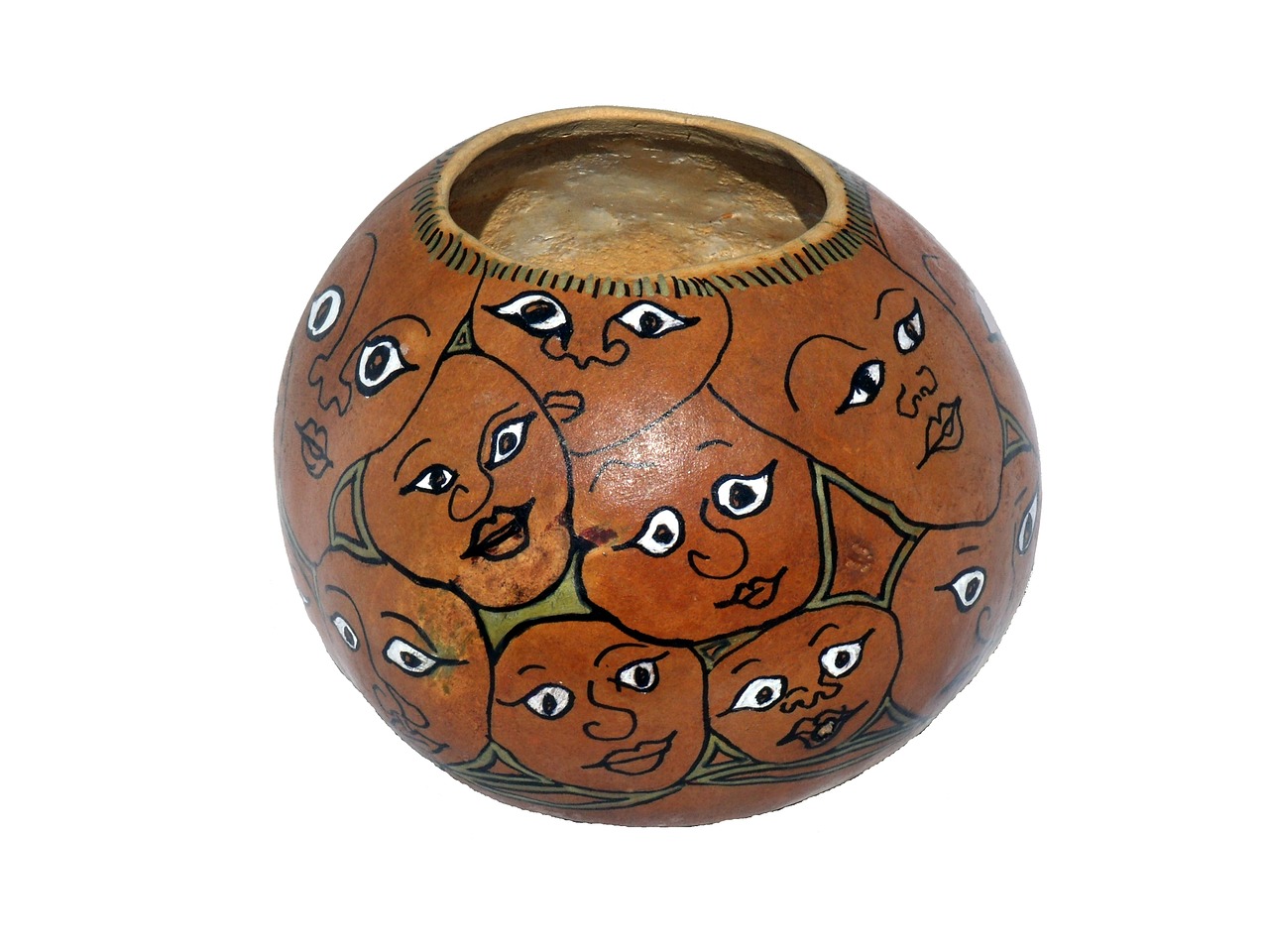 gourd painted decorative free photo