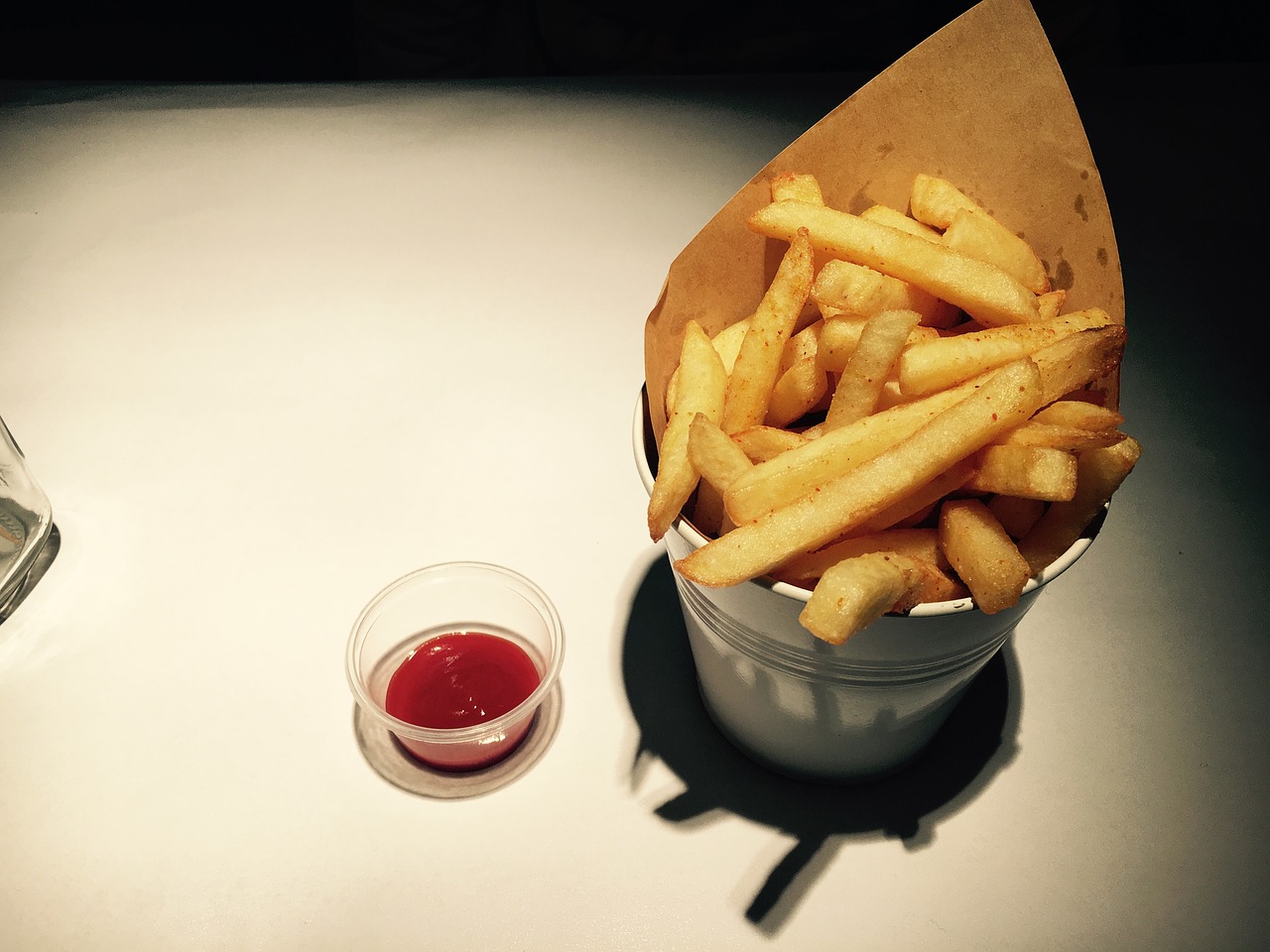 gourmet fries tomato sauce free photo