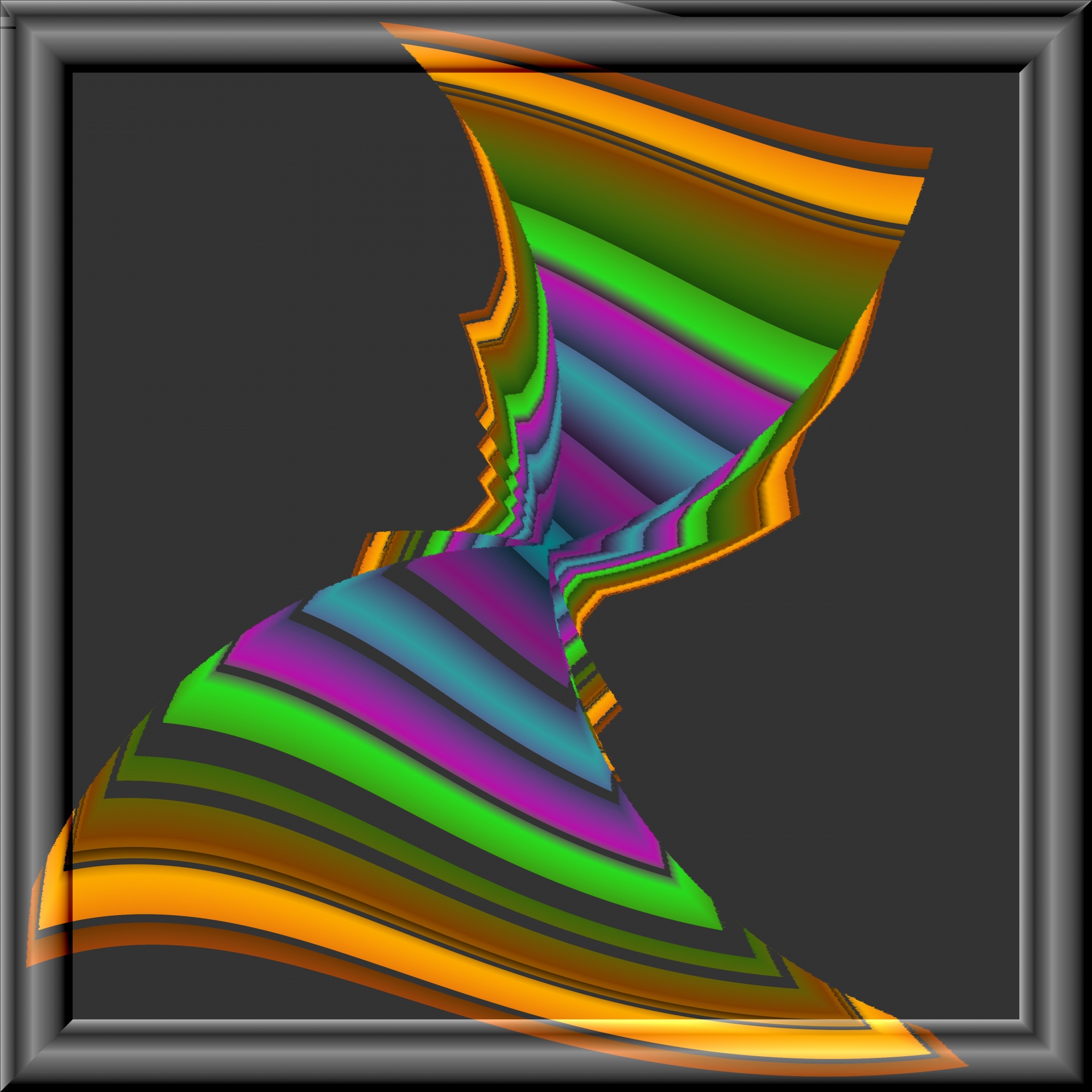 gradient vase fractal free photo