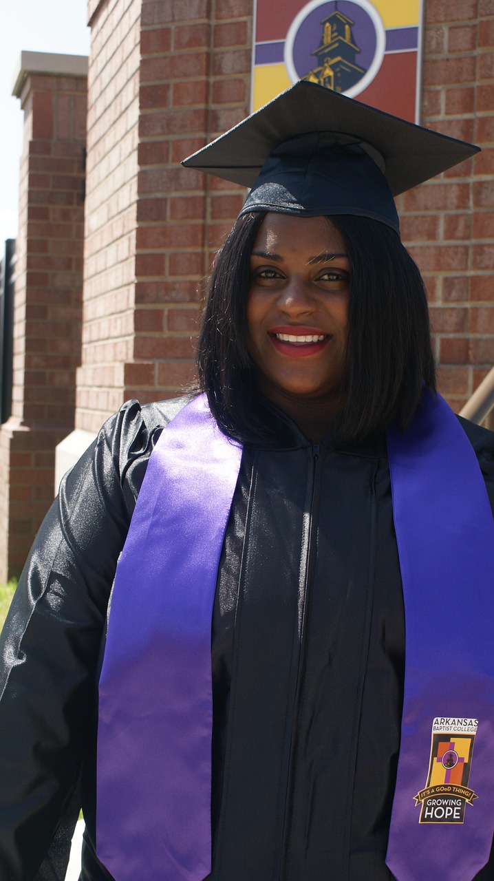 graduate female african american free photo