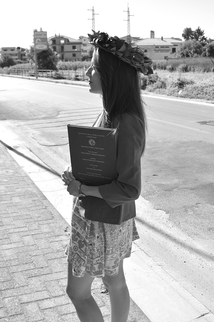 graduation red black and white free photo