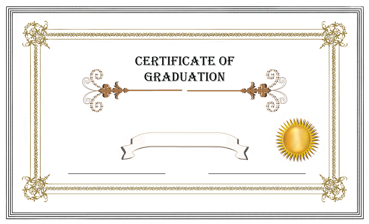 graduation certificate diploma free photo