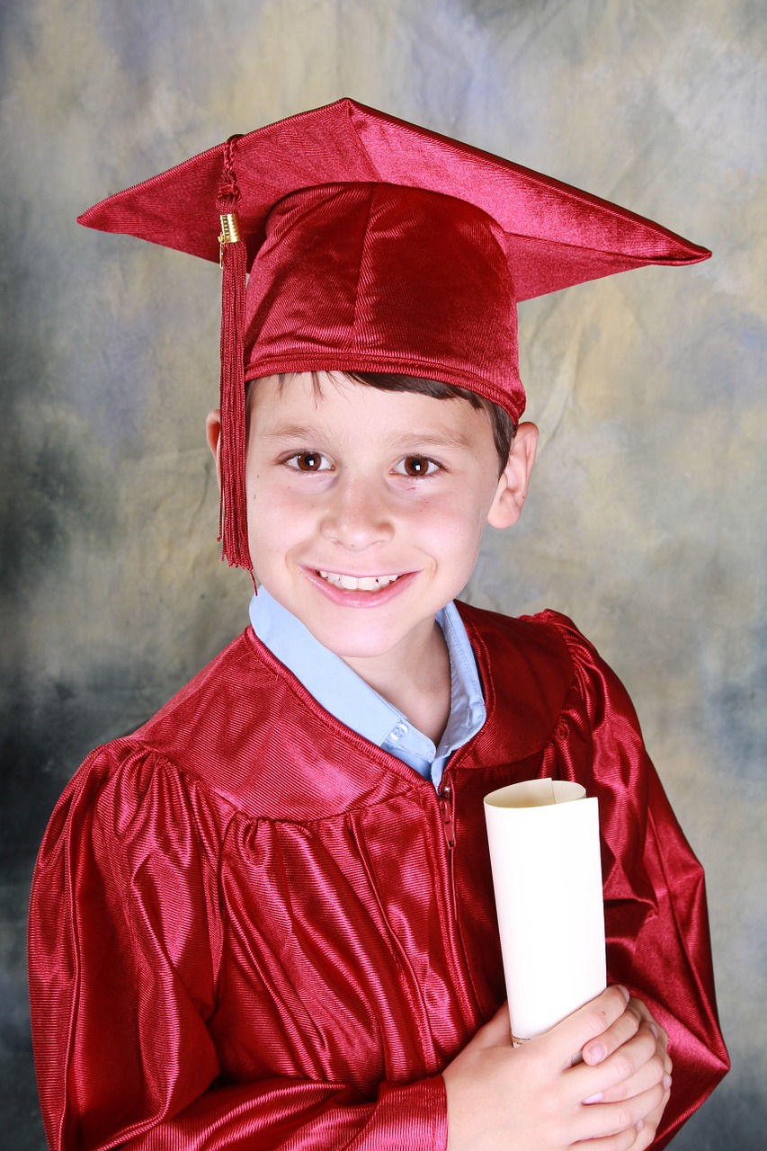 graduation kindergarten graduation boy free photo