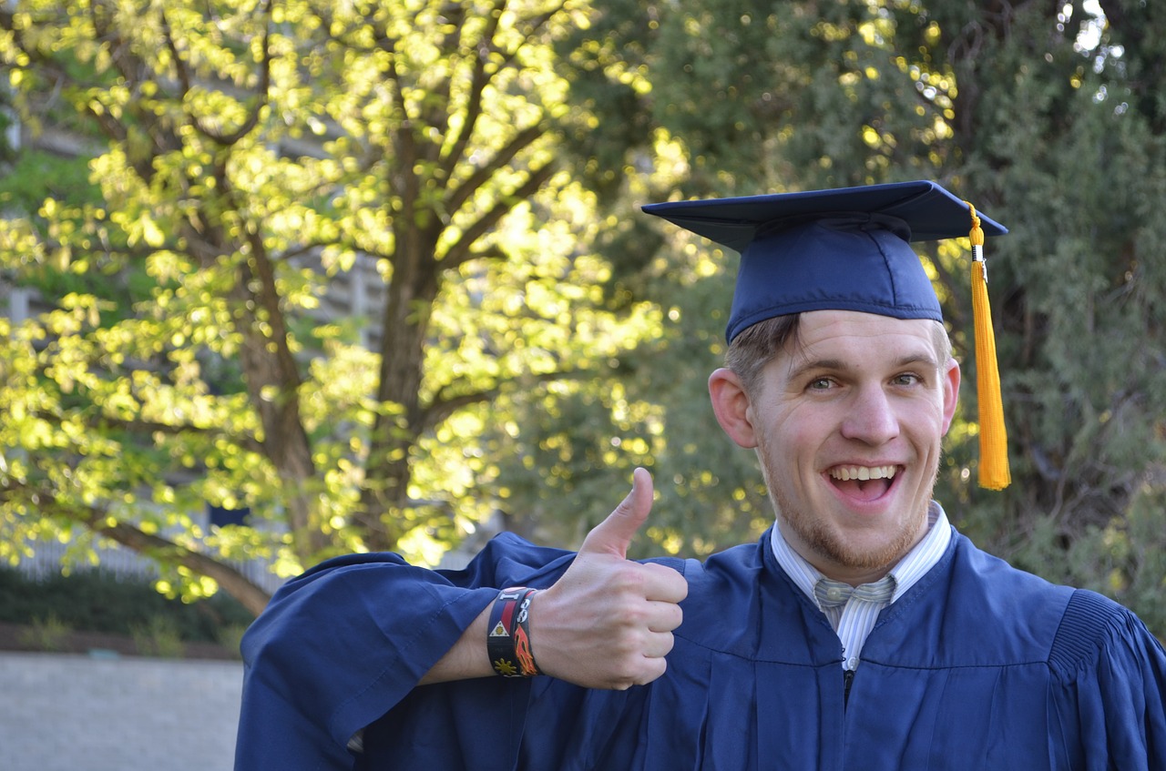 graduation man cap free photo
