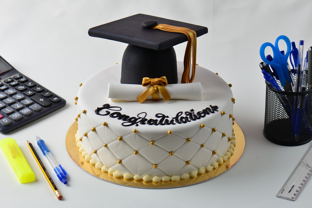 graduation cake  cake  dessert free photo