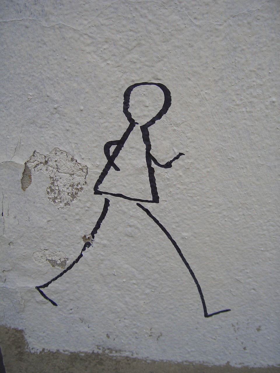 graffiti moscow stick figure free photo