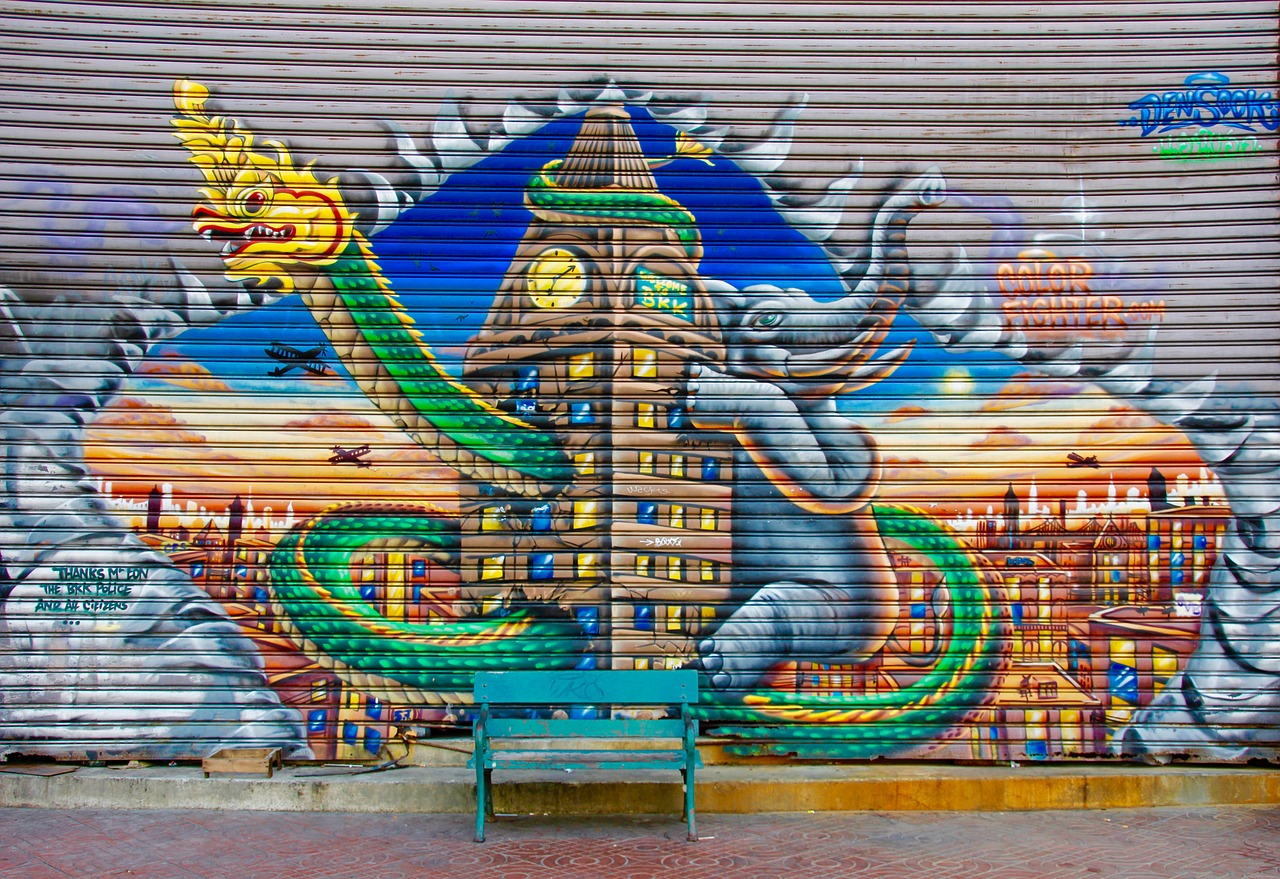 graffiti bank wall free photo