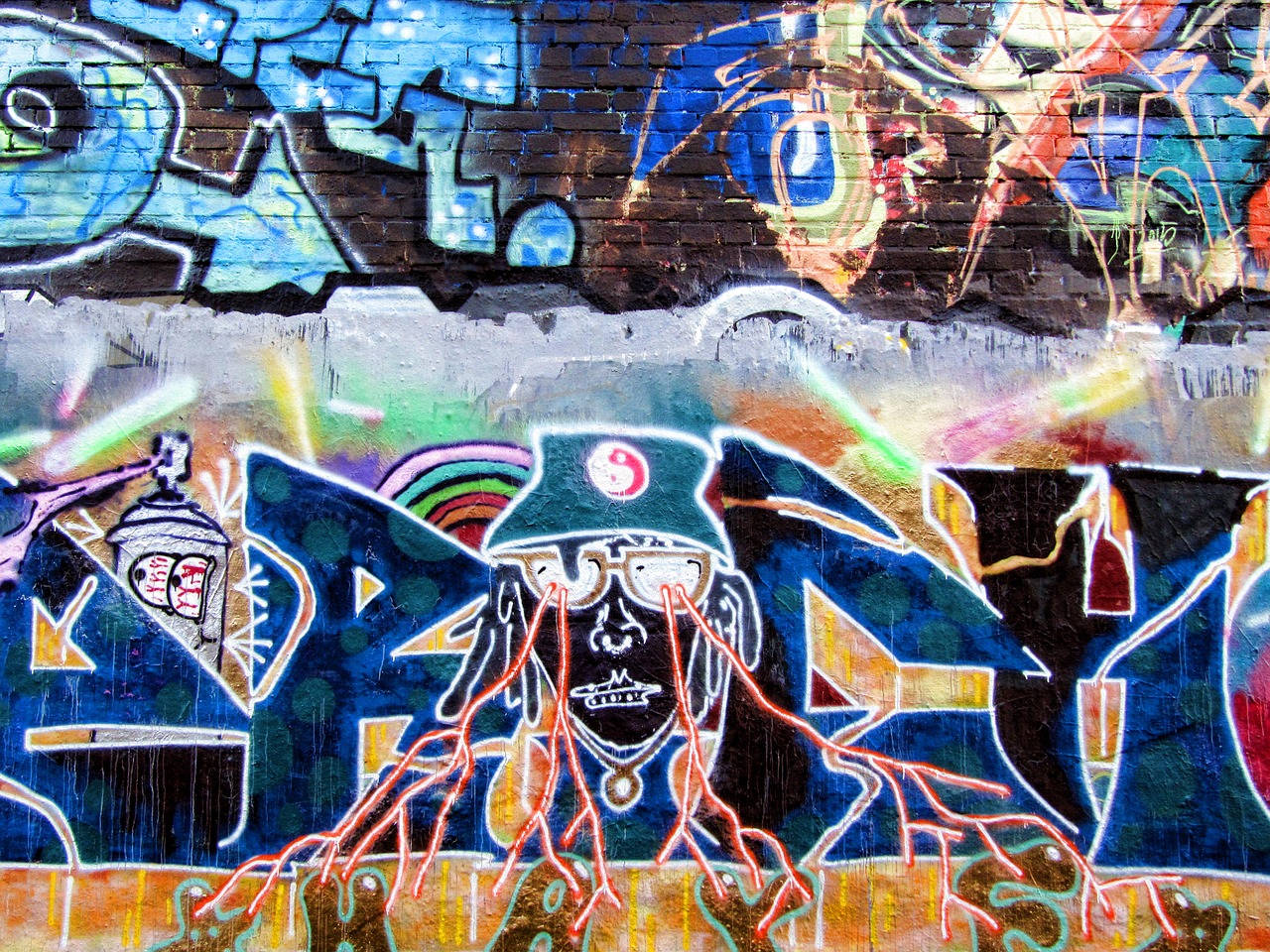graffiti wall painting spray free photo
