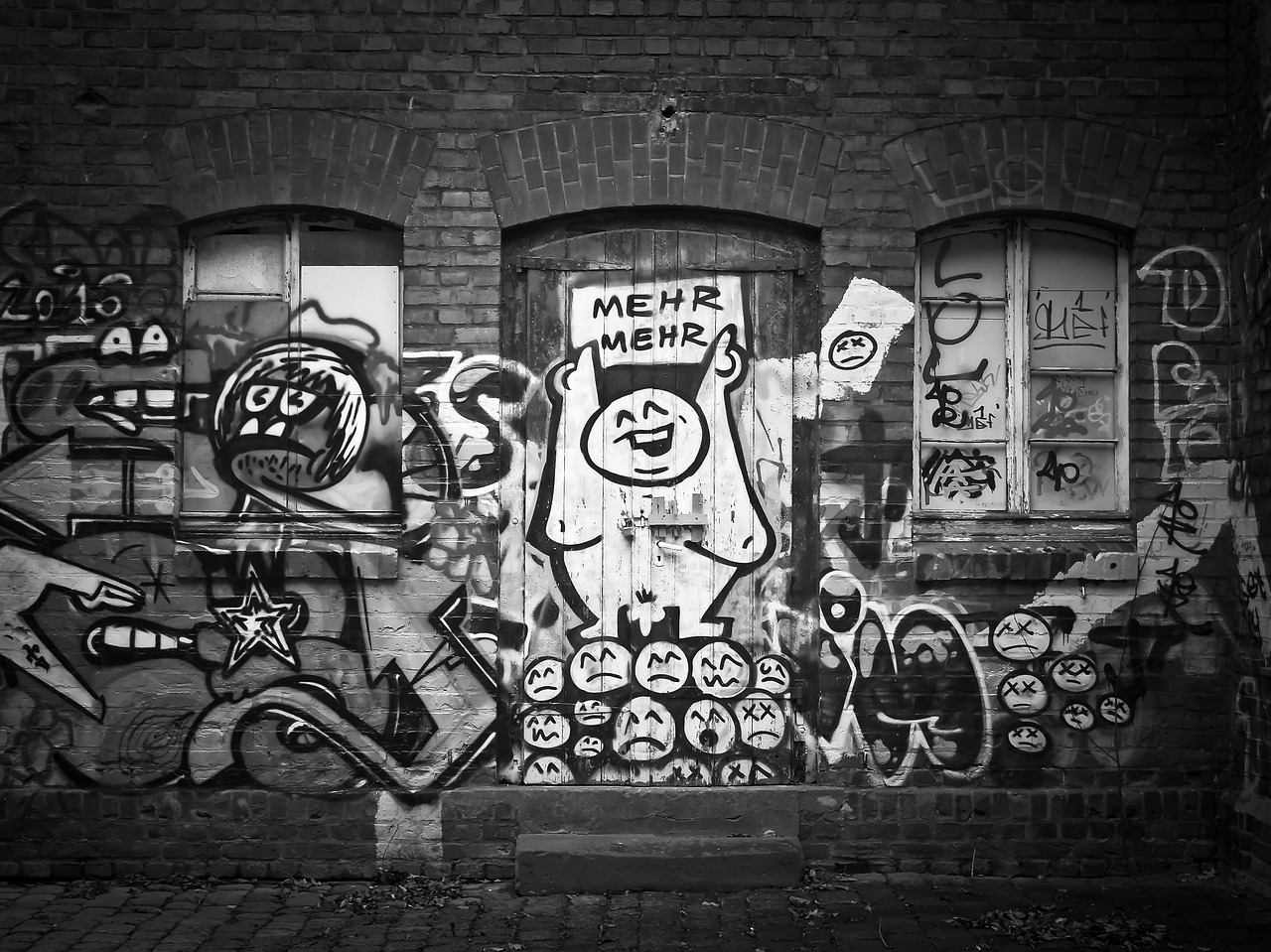 graffiti hauswand art free photo