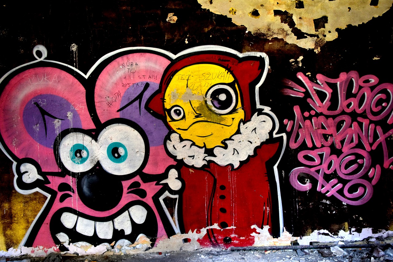 graffiti mouse katowice free photo