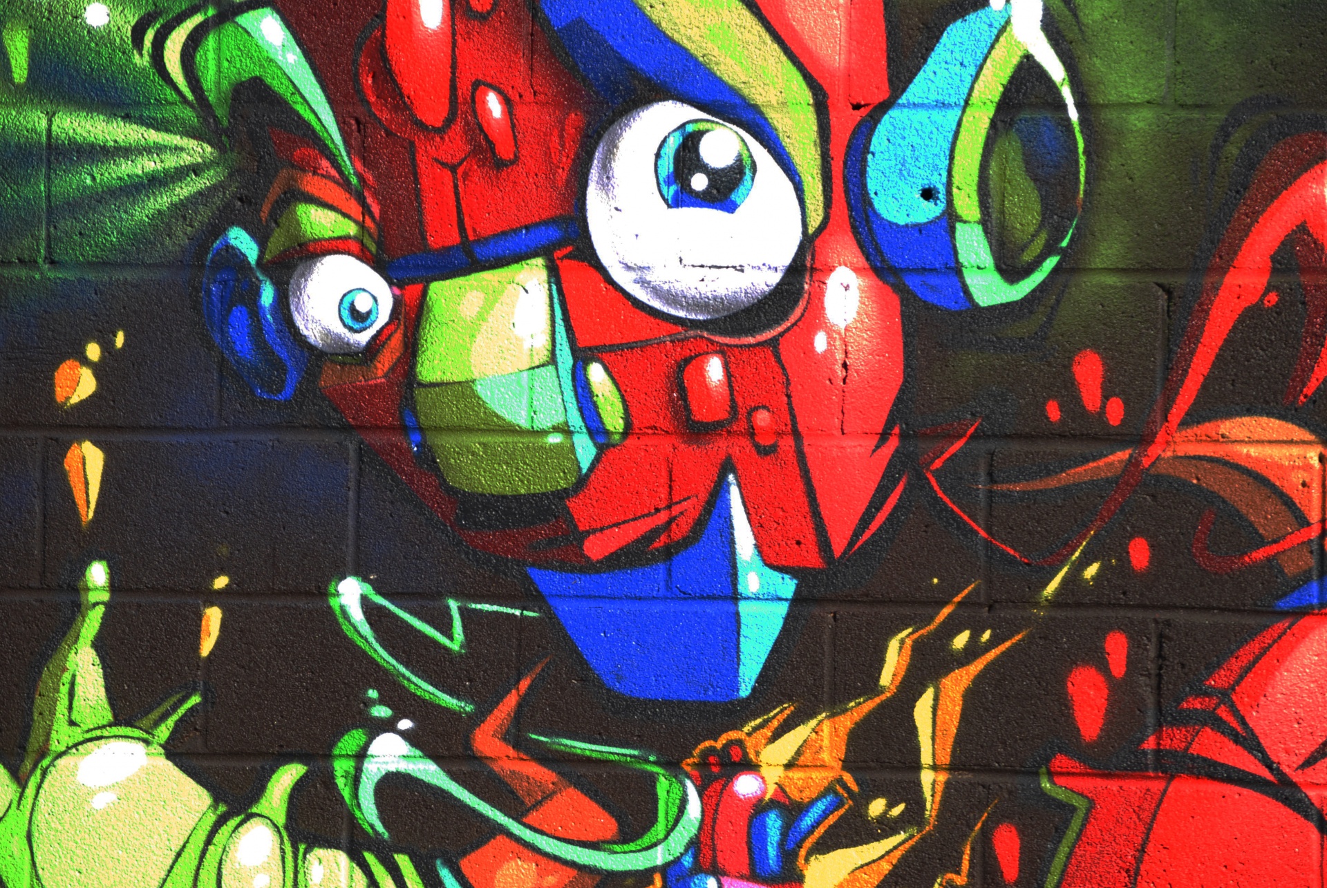 graffiti wall colorful free photo