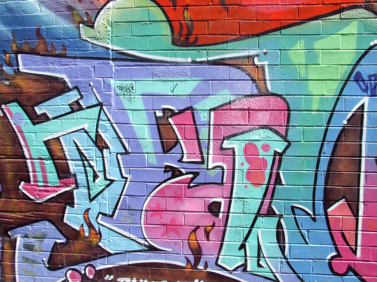 graffiti art colour free photo