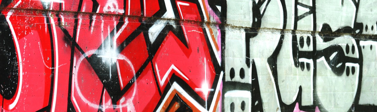 graffiti style writing facade free photo