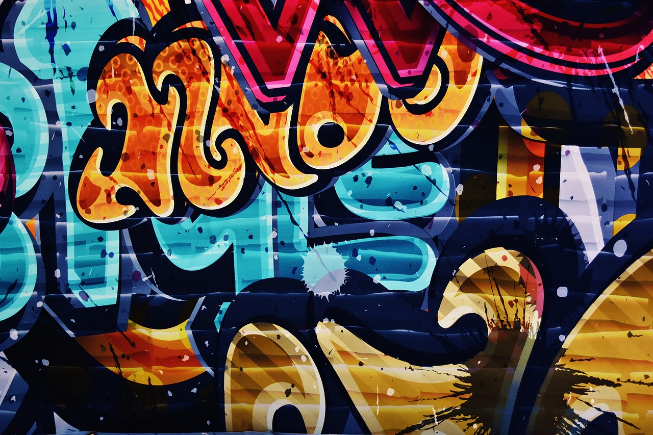 graffiti colorful background image free photo