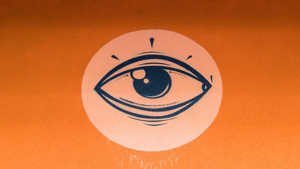 graffiti eye stylized free photo