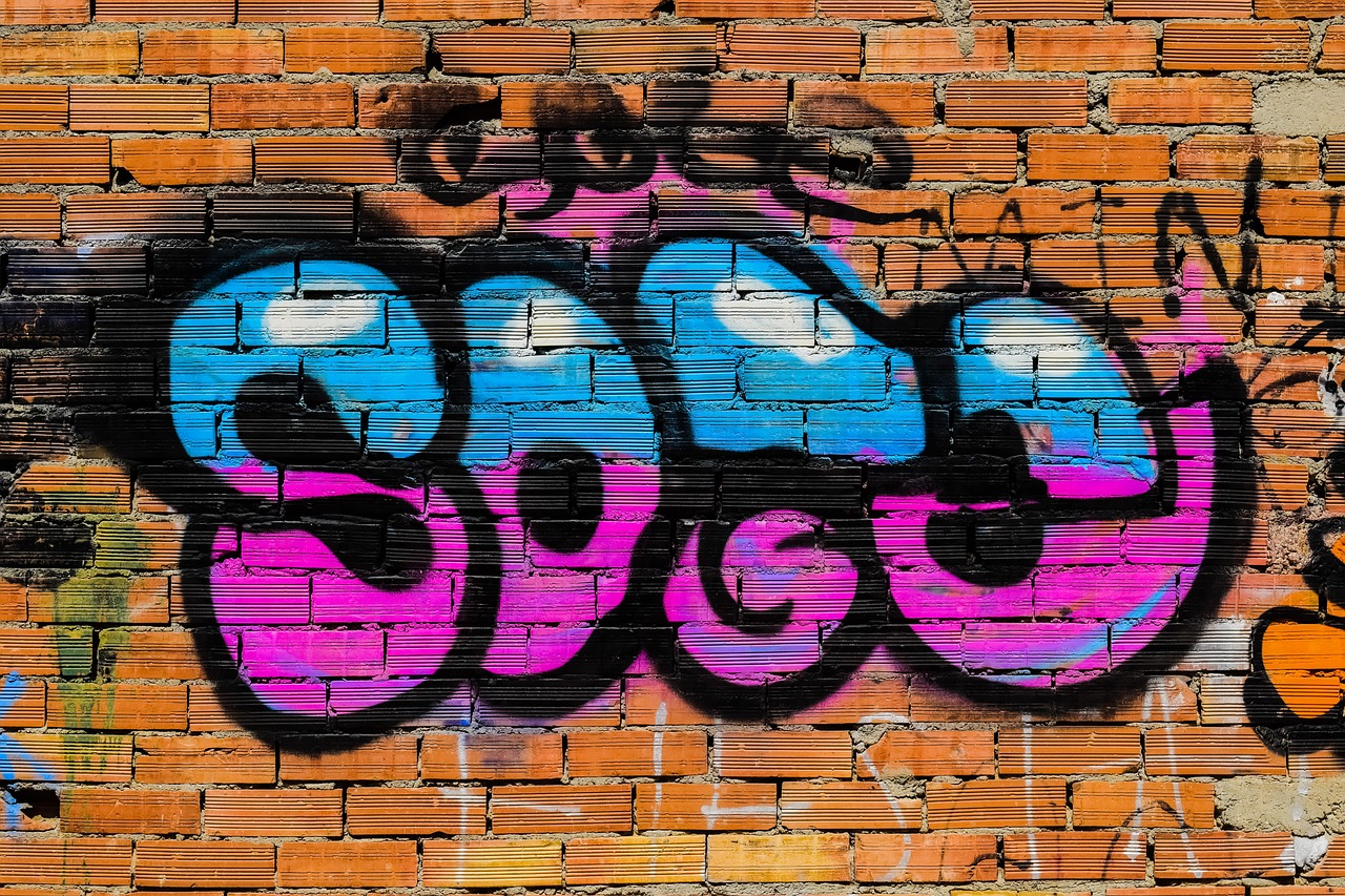 graffiti wall brick free photo