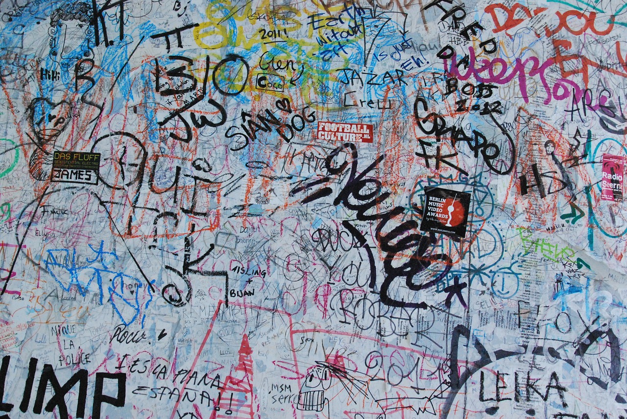 graffiti underpass berlin free photo