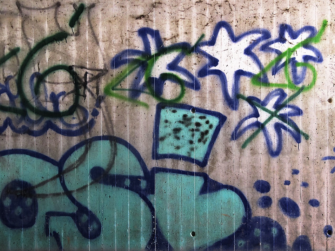 graffiti concrete wall wall free photo