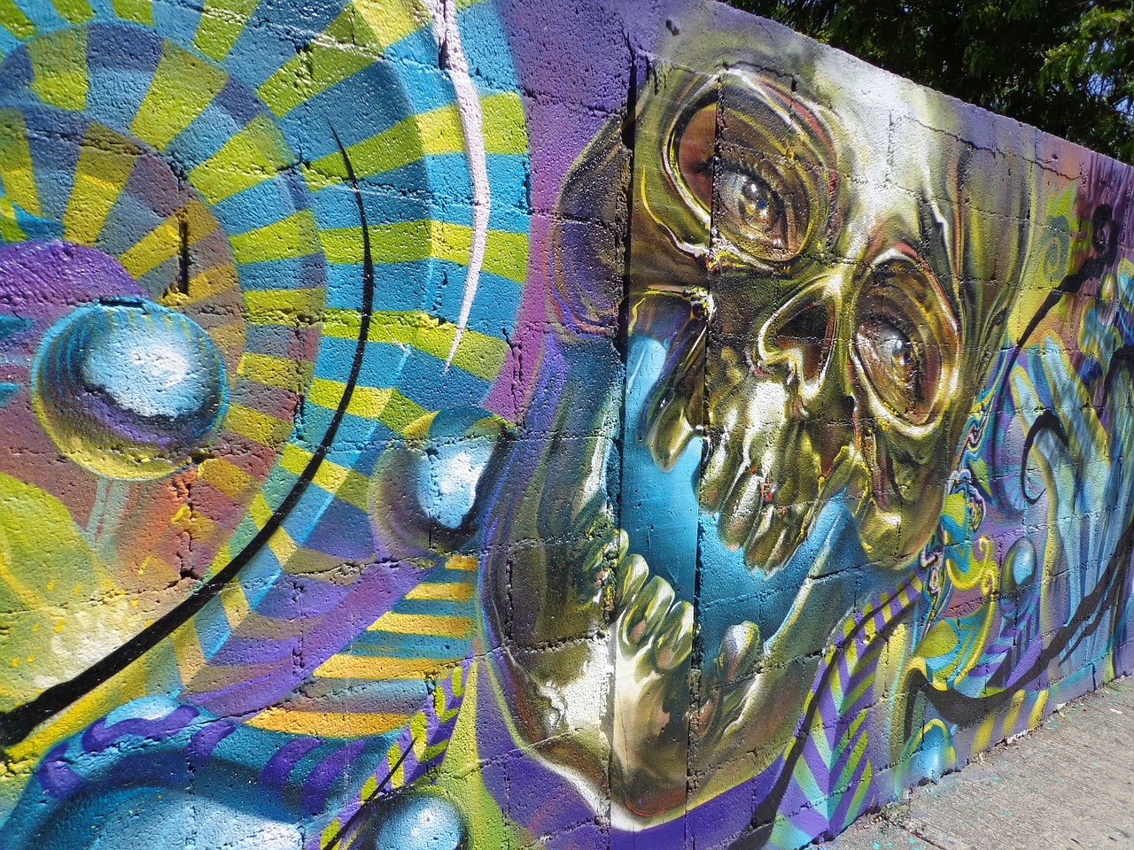 graffiti  wall  color free photo