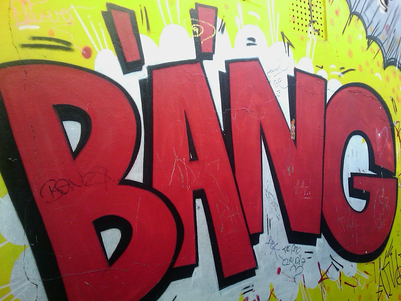 graffiti bang font free photo