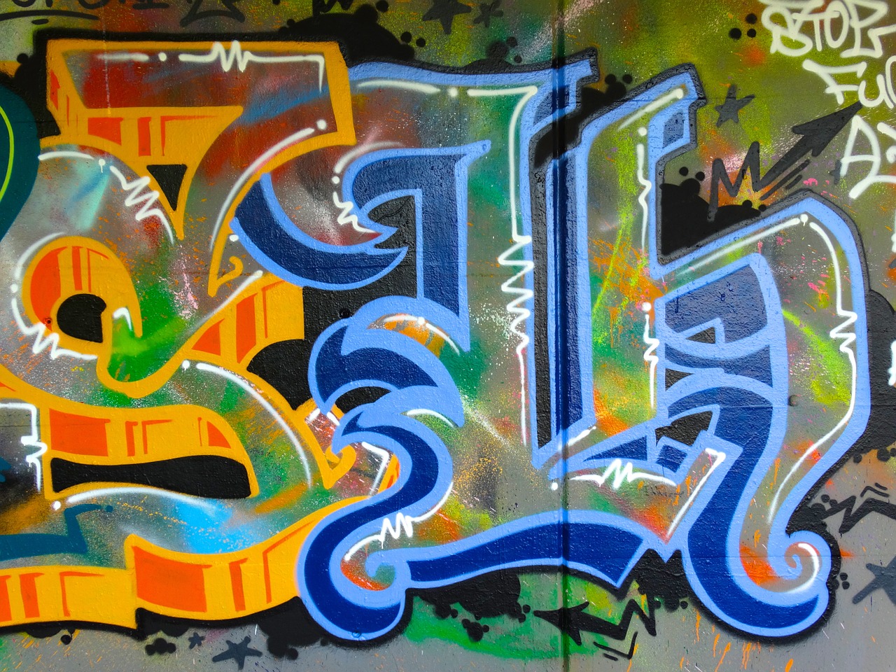 graffiti color colorful free photo