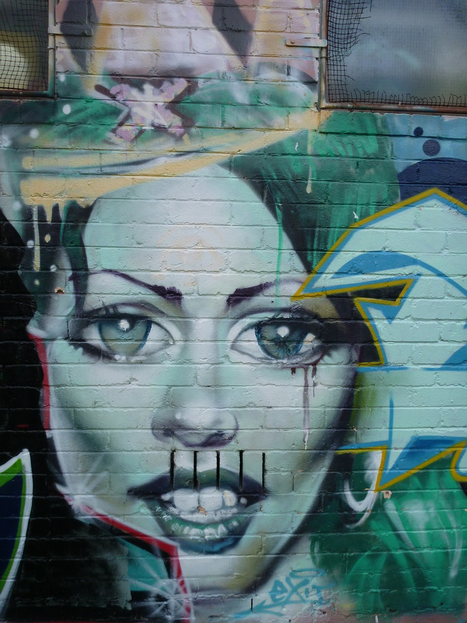 graffiti street art wall free photo